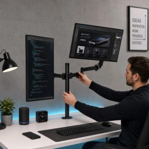 Dual-Monitor Stand for Two Screens